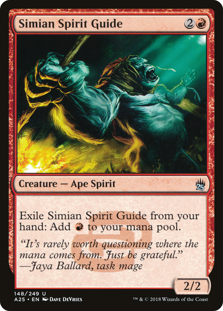 Simian Spirit Guide (A25-148) [Masters 25] MTG Single Wizards of the Coast