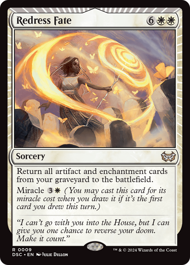 Redress Fate (DSC-009) [Duskmourn: House of Horror Commander] MTG Single Wizards of the Coast