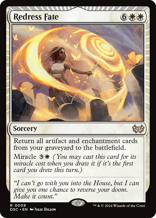 Redress Fate (DSC-009) [Duskmourn: House of Horror Commander] MTG Single Wizards of the Coast