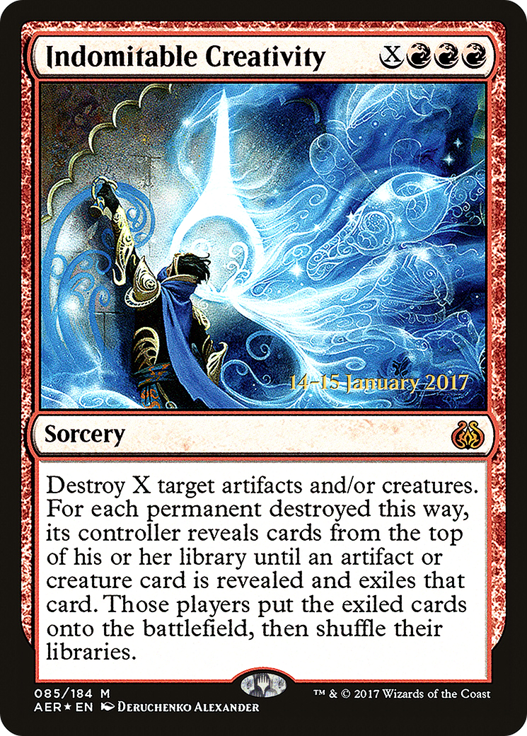 Indomitable Creativity (PRE-085) [Aether Revolt Promos] Foil MTG Single Wizards of the Coast
