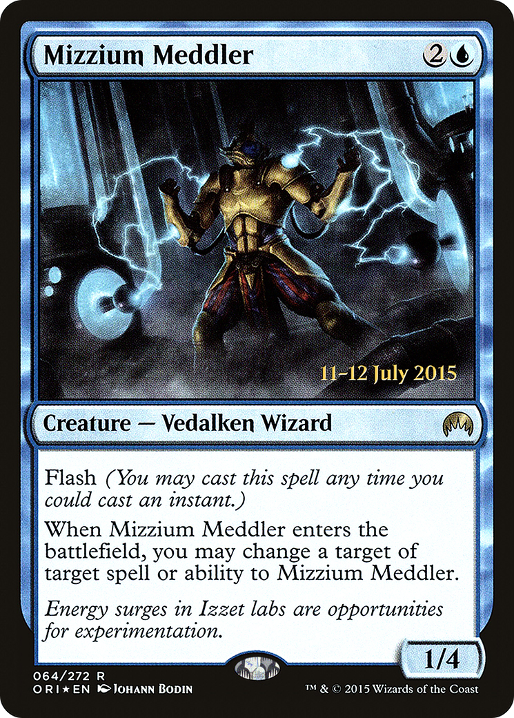 Mizzium Meddler (PRE-64S) [Magic Origins Promos] Foil MTG Single Wizards of the Coast