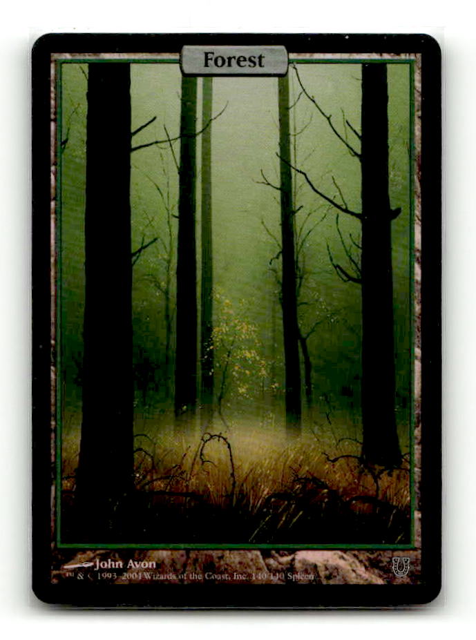 Forest (140) [Unhinged] - Scan (LB-058) Foil High End MTG Single Magic: The Gathering