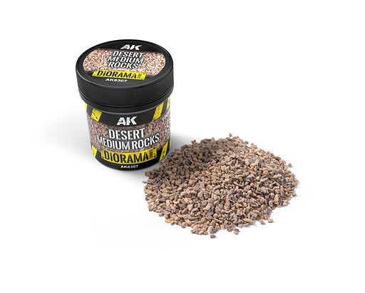 AK Interactive: Desert Medium Rocks Basing Materials AK INTERACTIVE