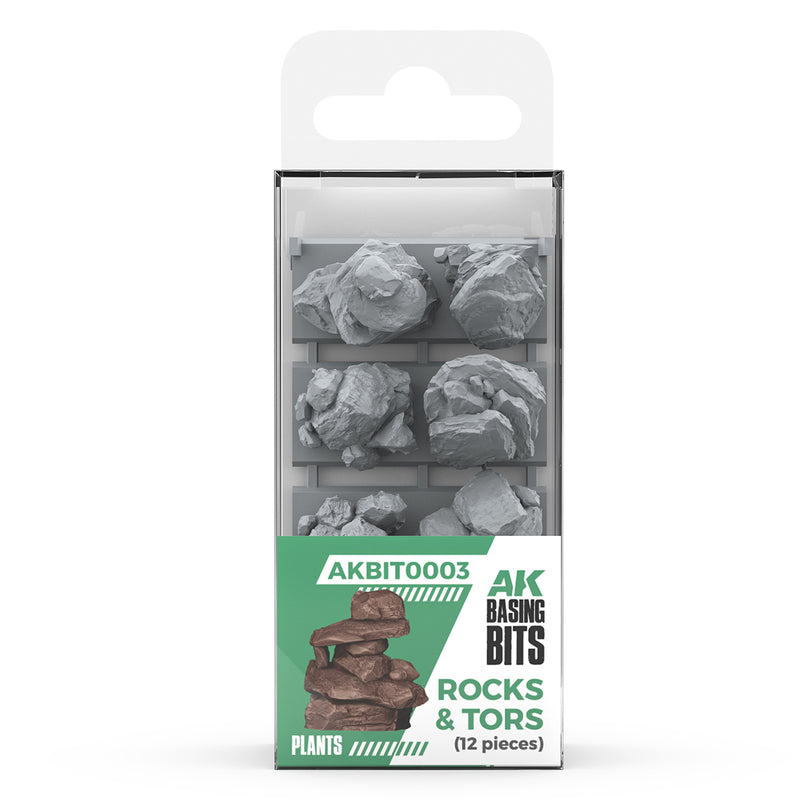 AK Interactive: 3D Resin Rocks & Tors - Basing Bits Basing Materials AK INTERACTIVE