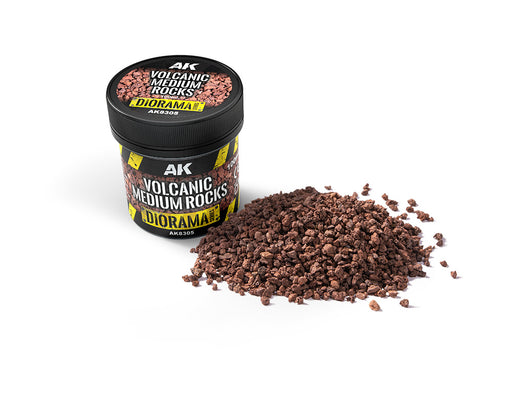 AK Interactive: Volcanic Medium Rocks Basing Materials AK INTERACTIVE