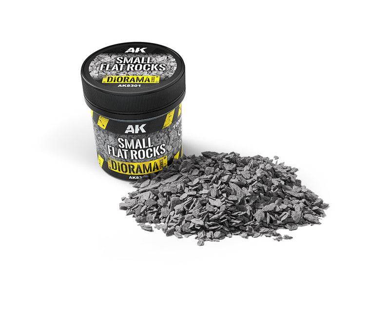 AK Interactive: Small Flat Rocks Basing Materials AK INTERACTIVE