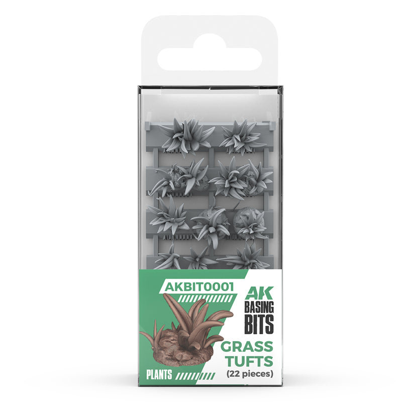 AK Interactive: 3D Resin Grass Tufts - Basing Bits Basing Materials AK INTERACTIVE
