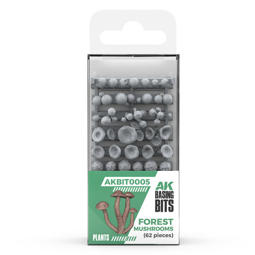 AK Interactive: 3D Resin Forest Mushrooms - Basing Bits Model Paints AK INTERACTIVE