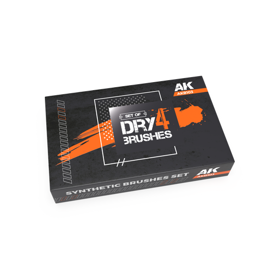 AK Interactive: Dry Brushes Set Hobby Brushes AK INTERACTIVE