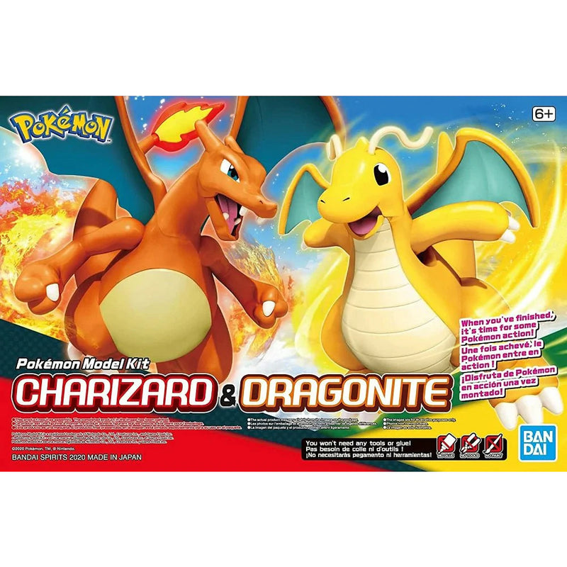 Bandai Spirits: Pokémon Model Kit - Charizard & Dragonite Toys & Plushes Bandai