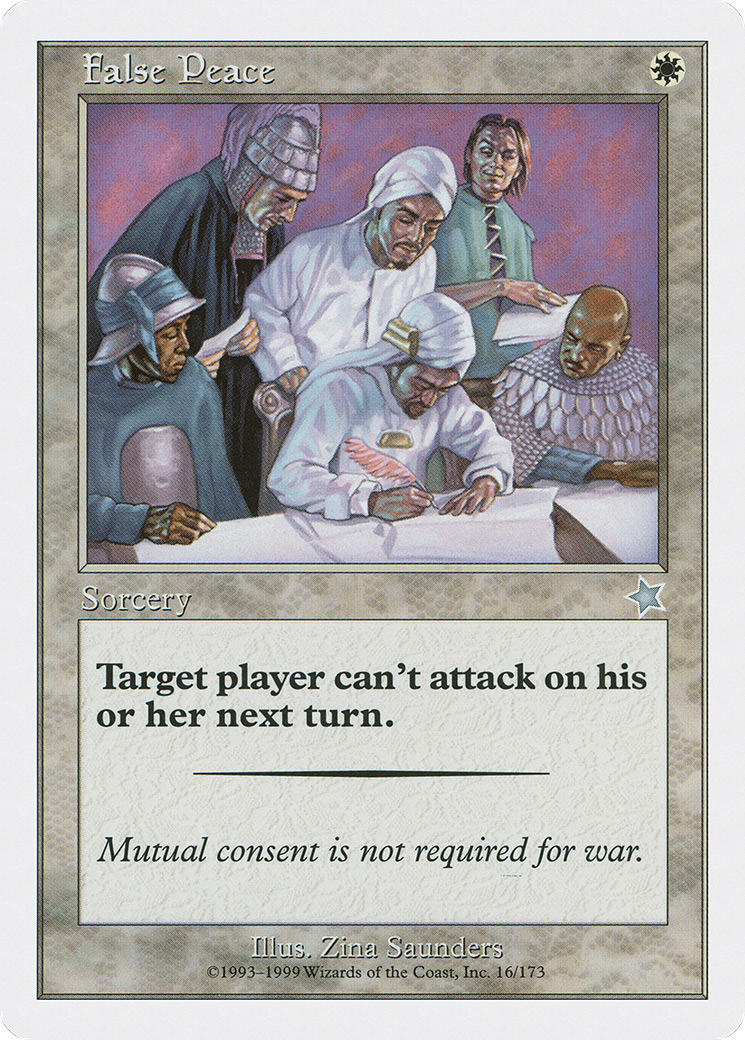 False Peace (S99-016) [Misc] Starter 1999 MTG Single Wizards of the Coast