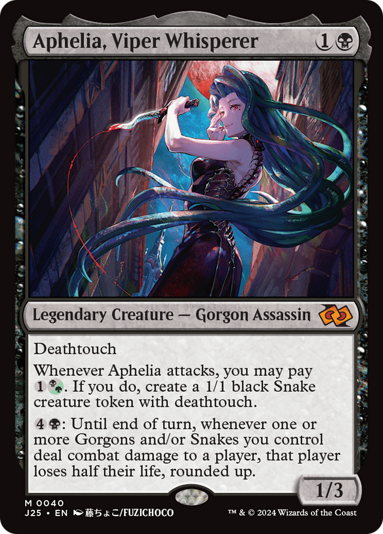 Aphelia, Viper Whisperer (Anime) (J25-040) [Foundations Jumpstart] MTG Single Wizards of the Coast