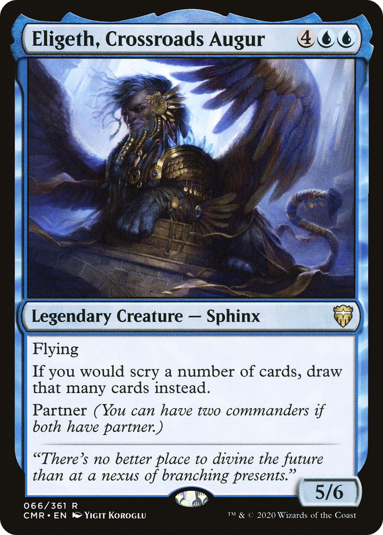 Eligeth, Crossroads Augur (CMR-066) [Commander Legends] MTG Single Wizards of the Coast