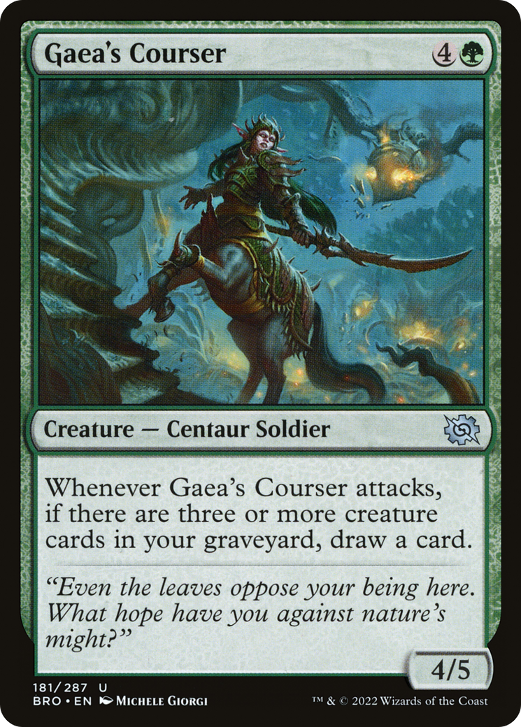 Gaea's Courser (BRO-181) [The Brothers' War] MTG Single Wizards of the Coast
