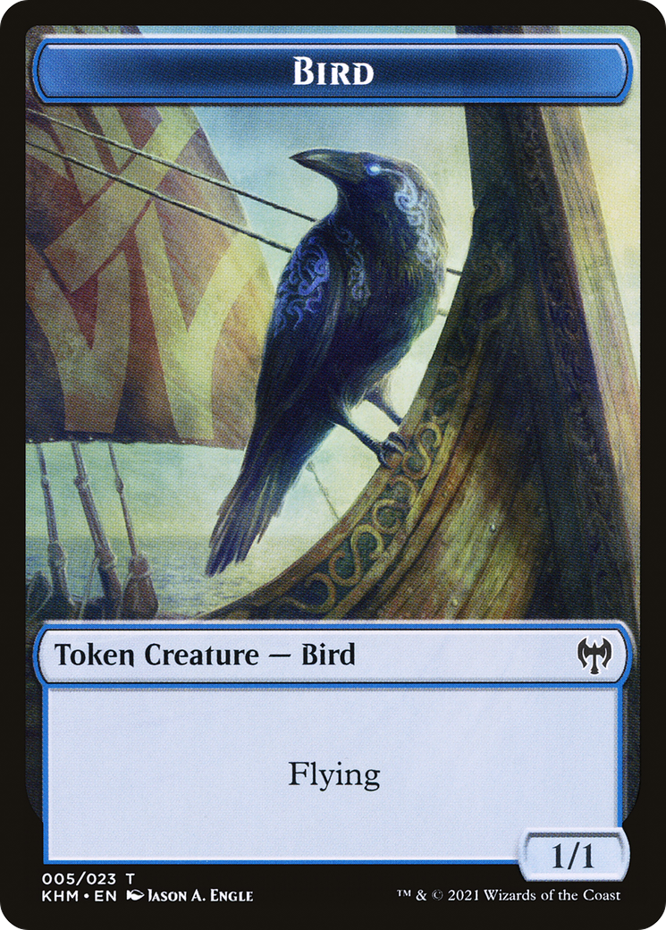Bird (TKHM-005) [Tokens] Kaldheim Tokens Foil MTG Single Wizards of the Coast