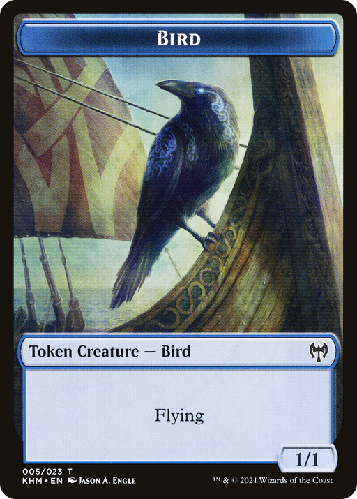 Bird (TKHM-005) [Tokens] Kaldheim Tokens Foil MTG Single Wizards of the Coast