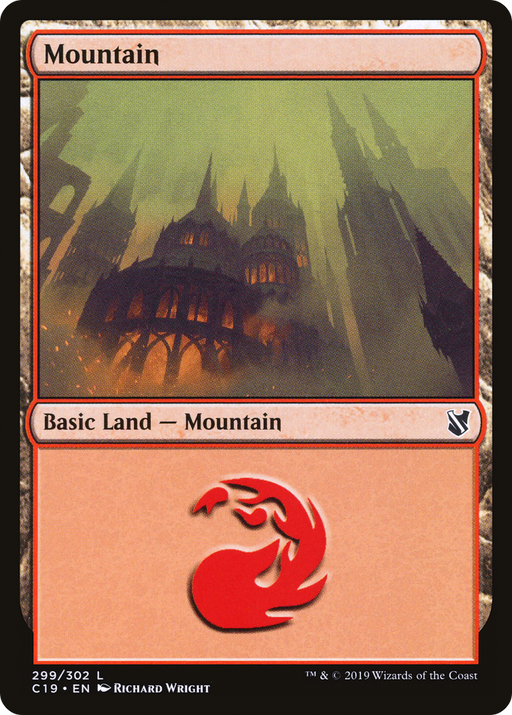Mountain (C19-299) [Commander 2019] MTG Single Wizards of the Coast