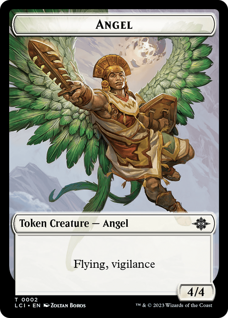 Angel (TLCI-002) [Tokens] The Lost Caverns of Ixalan Tokens Foil MTG Single Wizards of the Coast