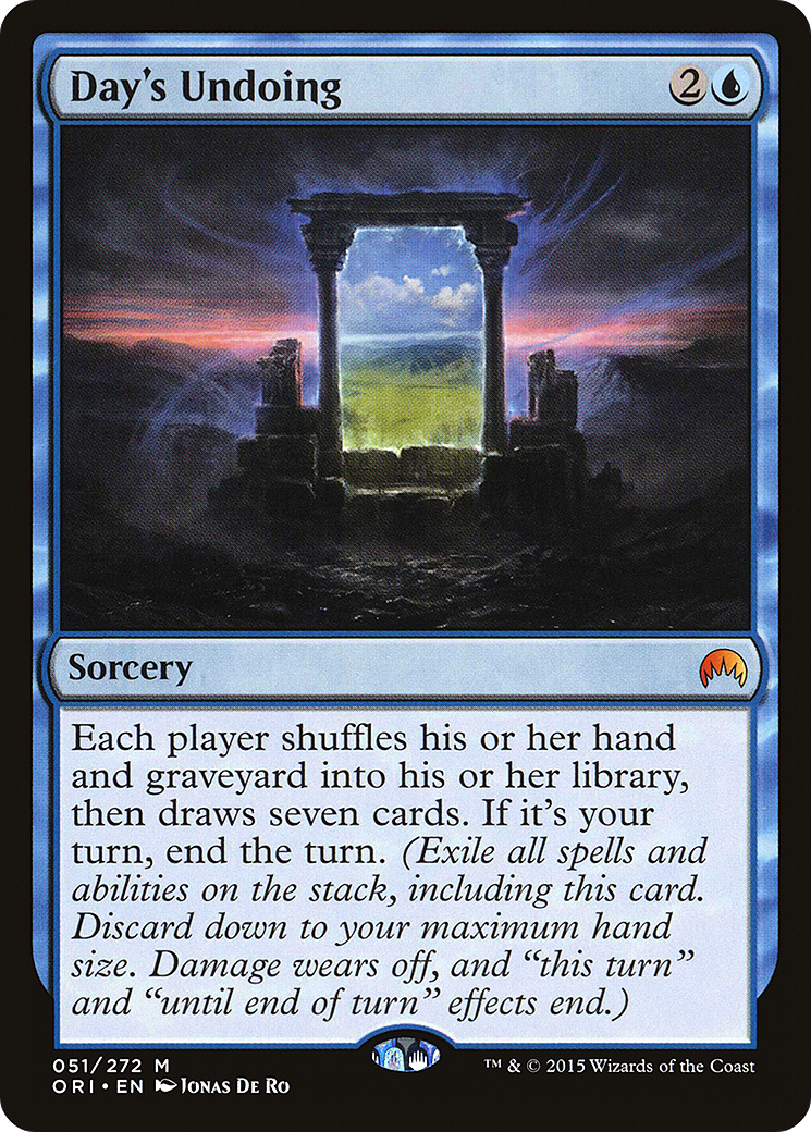 Day's Undoing (ORI-051) [Magic Origins] Foil MTG Single Wizards of the Coast
