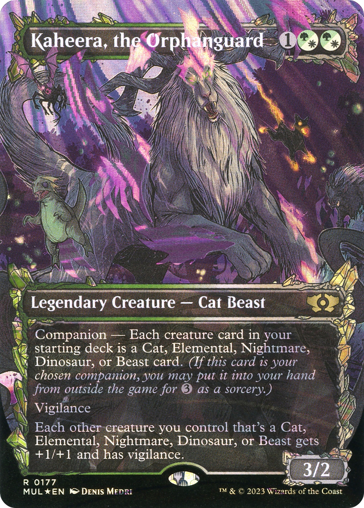 Kaheera, the Orphanguard (Halo Foil) (MUL-177) [Multiverse Legends] (Showcase) (Borderless) Foil MTG Single Wizards of the Coast