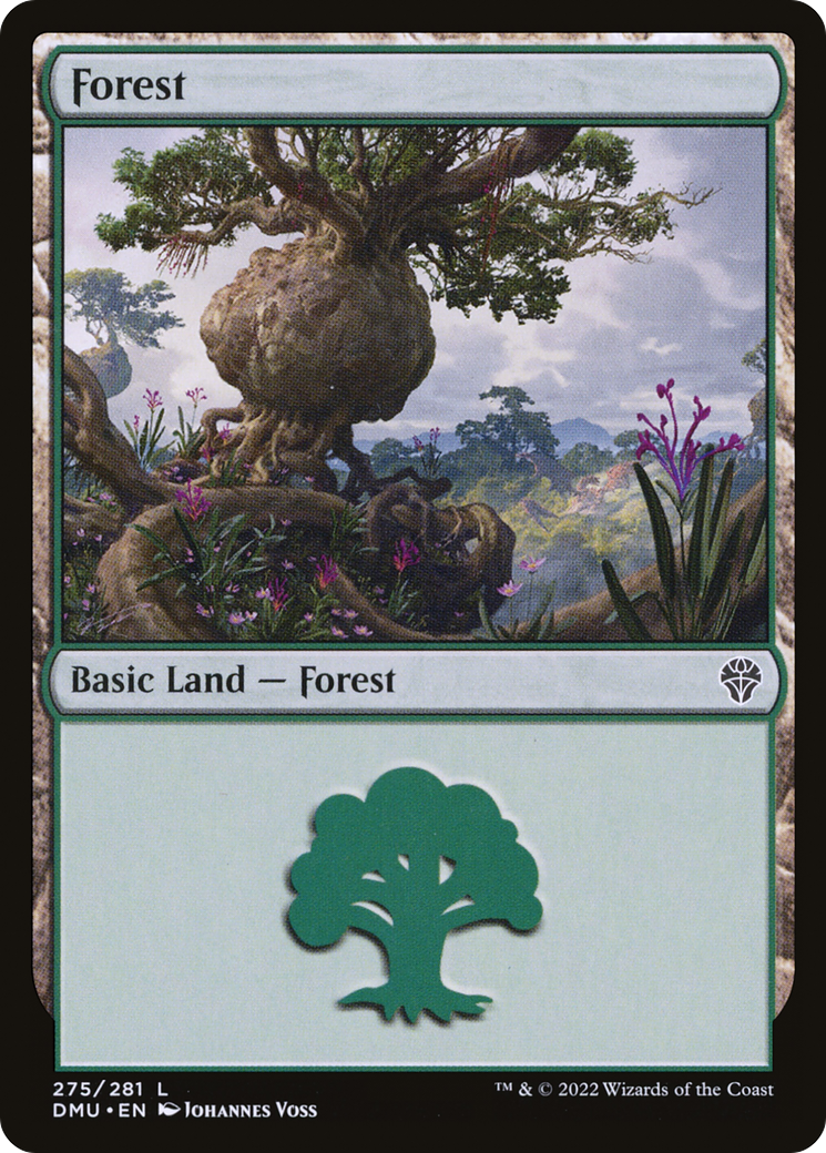 Forest (DMU-275) [Dominaria United] MTG Single Wizards of the Coast