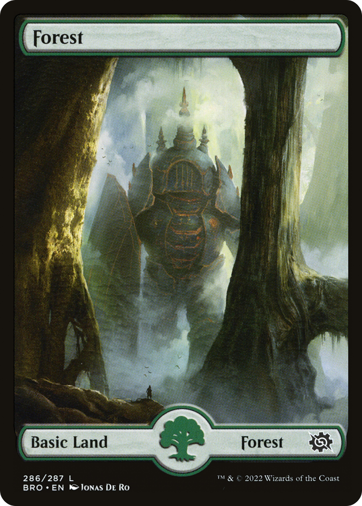 Forest (286) - Full Art (BRO-286) [The Brothers' War] MTG Single Wizards of the Coast