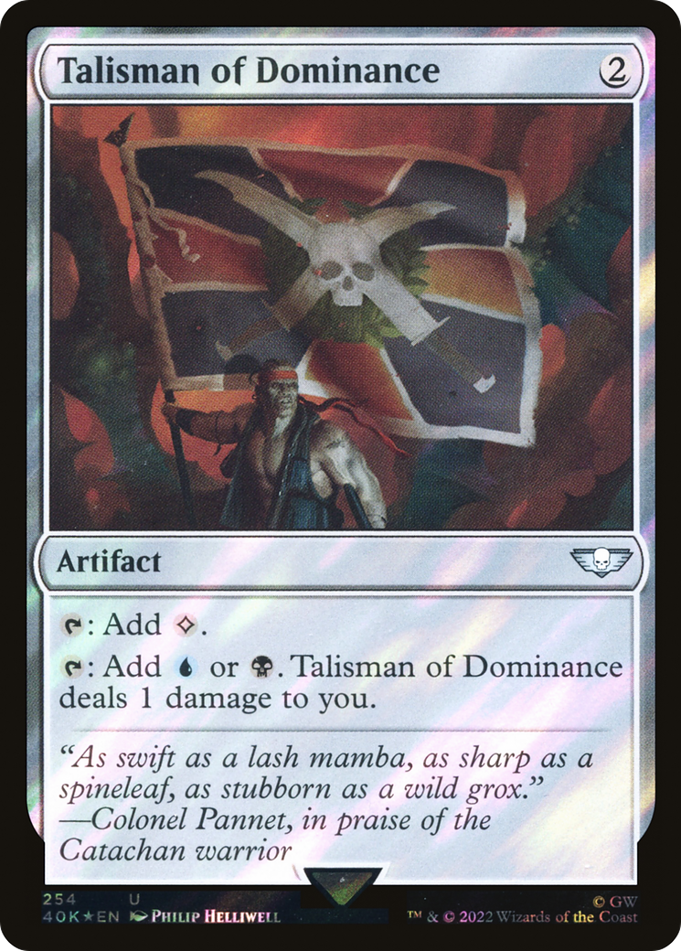 Talisman of Dominance (40K-254★) [Warhammer 40,000 Commander] Foil MTG Single Wizards of the Coast
