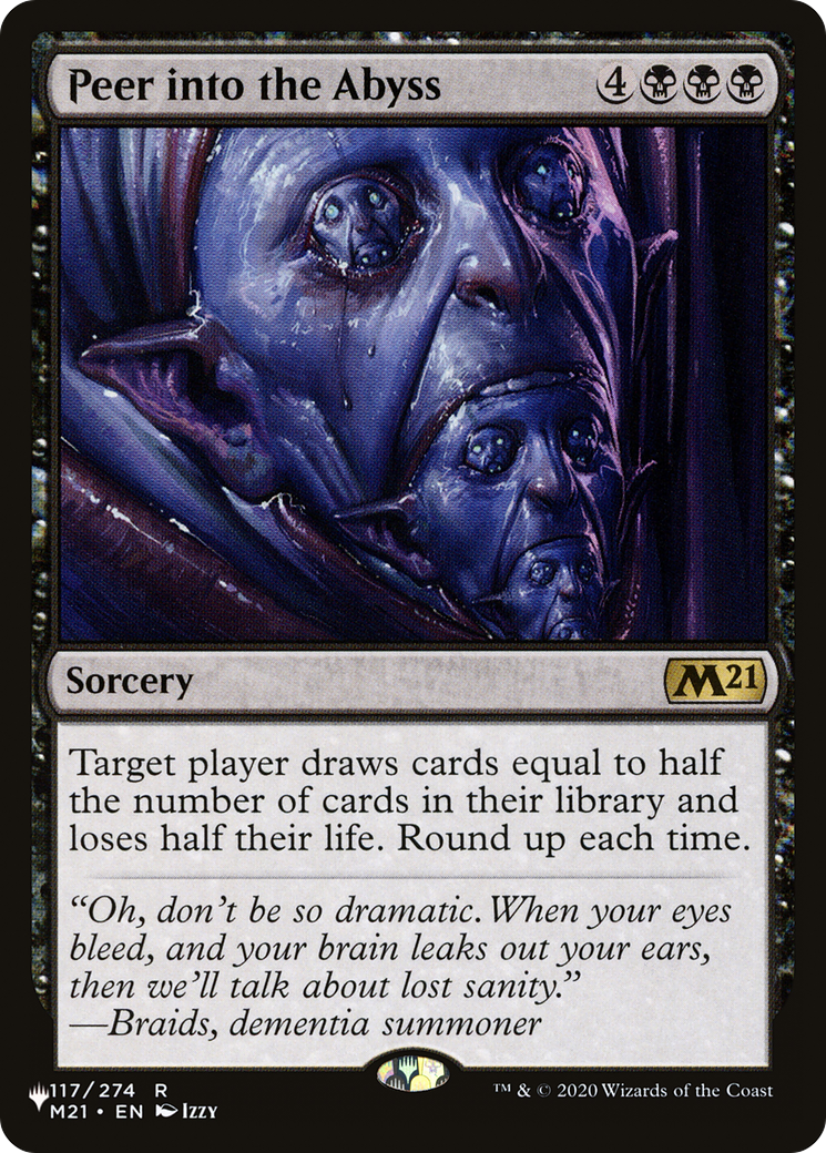 Peer into the Abyss (LIST-117/274) [Mystery Booster] The List MTG Single Wizards of the Coast