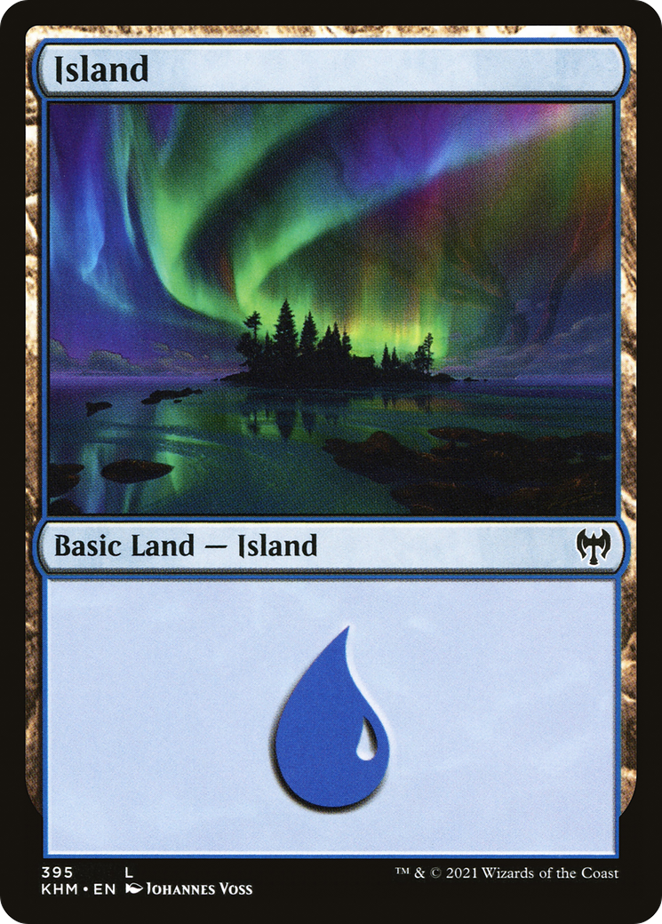 Island (KHM-395) [Kaldheim] Foil MTG Single Wizards of the Coast
