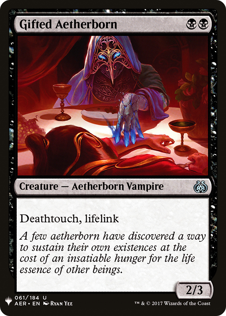 Gifted Aetherborn (LIST-AER-61) [Mystery Booster] The List MTG Single Wizards of the Coast