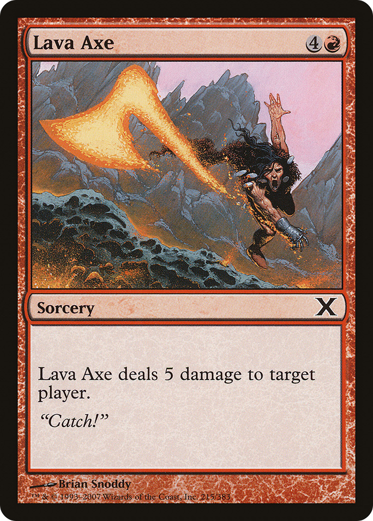 Lava Axe (10E-215) [Tenth Edition] MTG Single Wizards of the Coast