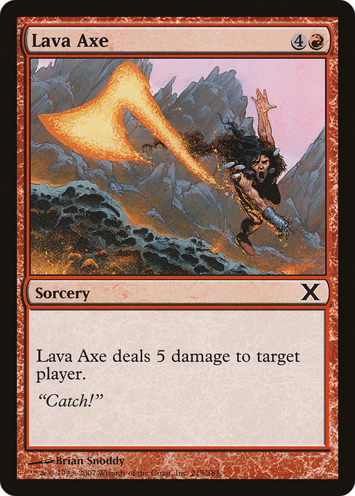 Lava Axe (10E-215) [Tenth Edition] MTG Single Wizards of the Coast