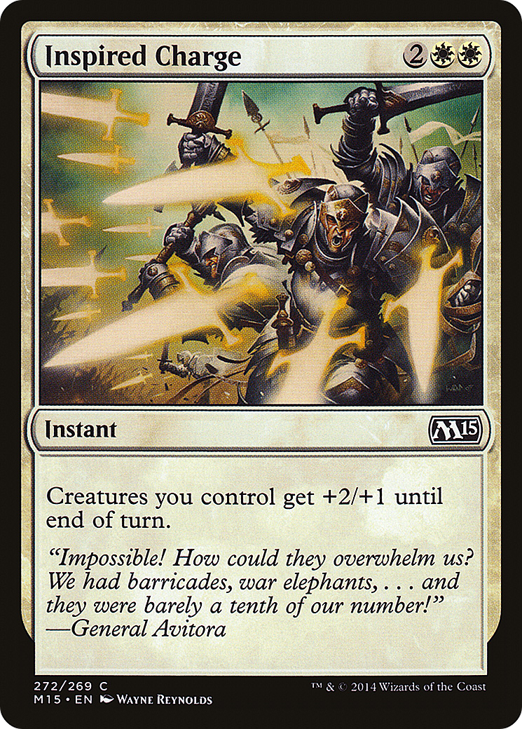 Inspired Charge (M15-272) [Magic 2015] Foil MTG Single Wizards of the Coast