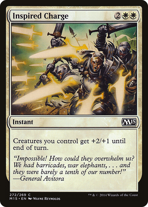 Inspired Charge (M15-272) [Magic 2015] MTG Single Wizards of the Coast