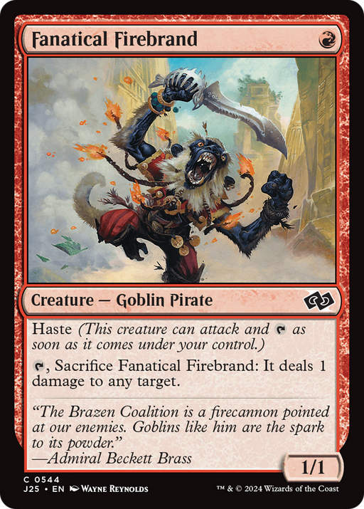 Fanatical Firebrand (J25-544) [Foundations Jumpstart] MTG Single Wizards of the Coast