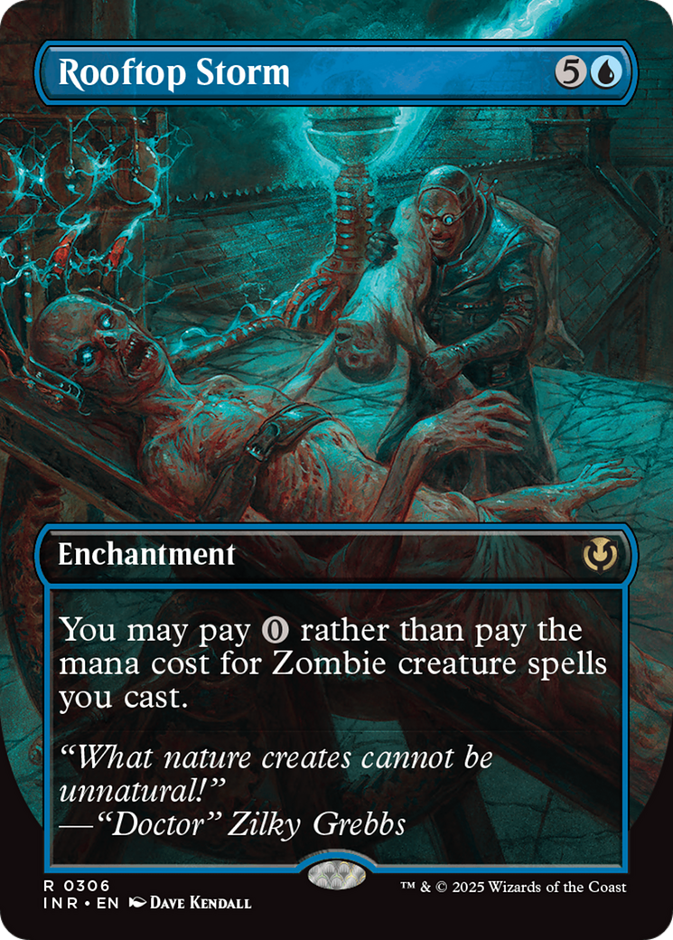 Rooftop Storm (INR-306) [Innistrad Remastered] (Borderless) Foil MTG Single Wizards of the Coast