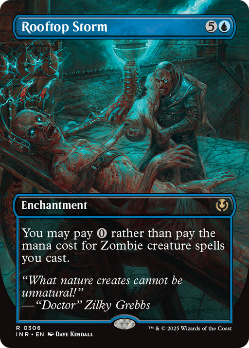 Rooftop Storm (INR-306) [Innistrad Remastered] (Borderless) Foil MTG Single Wizards of the Coast