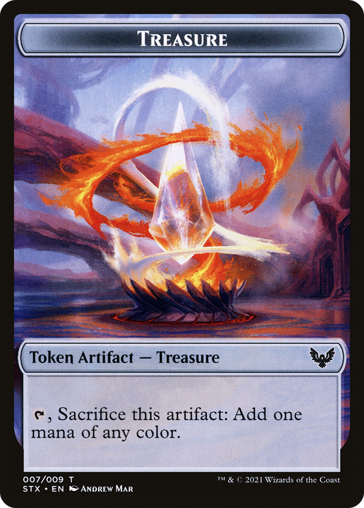 Treasure (STX-007) [Tokens] Strixhaven: School of Mages Tokens MTG Single Wizards of the Coast