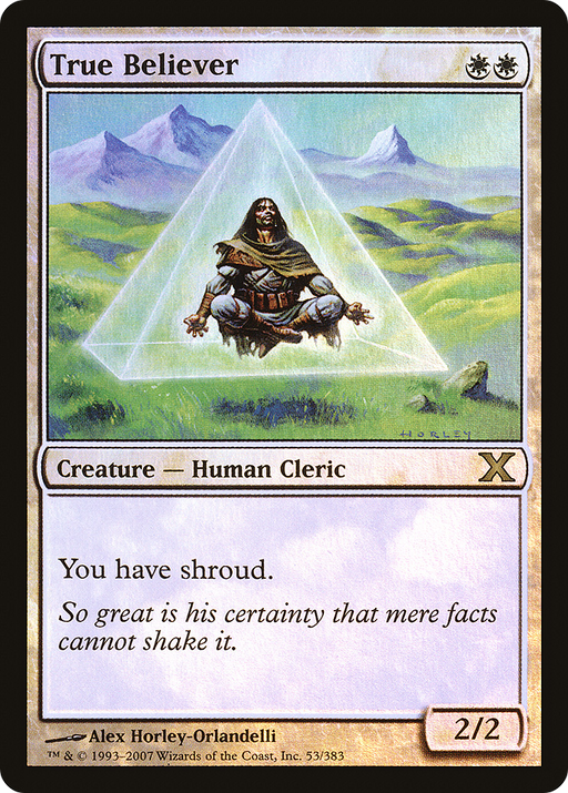 True Believer (10E-53★) [Tenth Edition] Foil MTG Single Wizards of the Coast