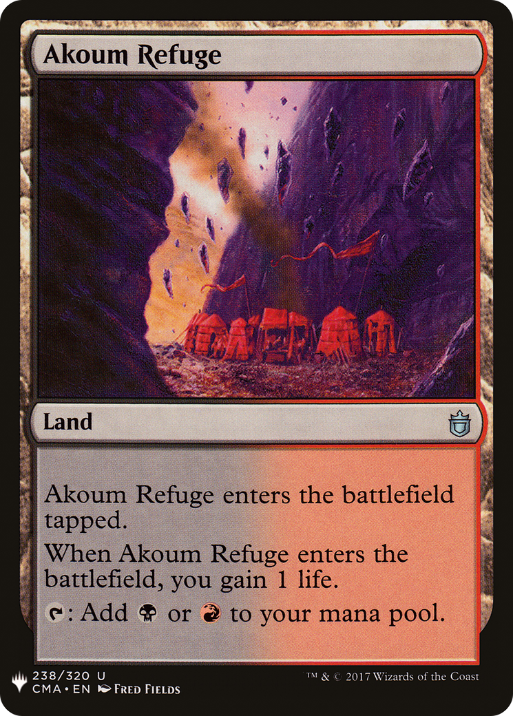 Akoum Refuge (LIST-CMA-238) [Mystery Booster] The List MTG Single Wizards of the Coast