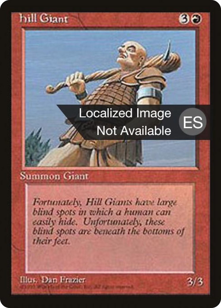 Hill Giant (4BB-201) [Fourth Edition Foreign Black Border] MTG Single Wizards of the Coast