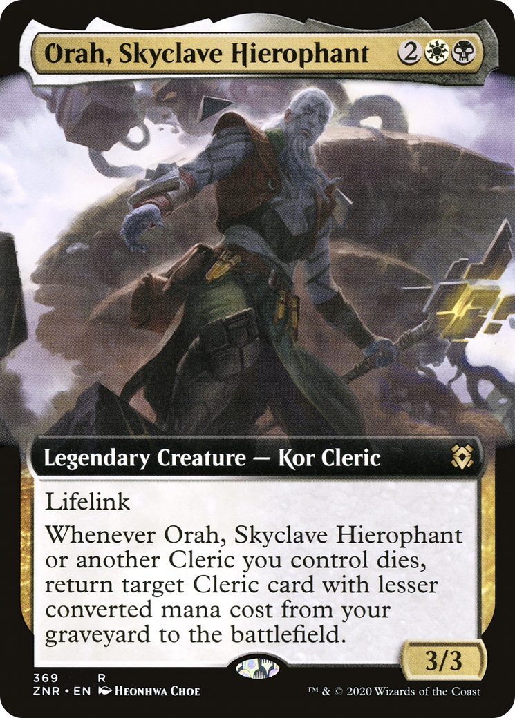 Orah, Skyclave Hierophant (ZNR-369) [Zendikar Rising] (Extended Art) MTG Single Wizards of the Coast