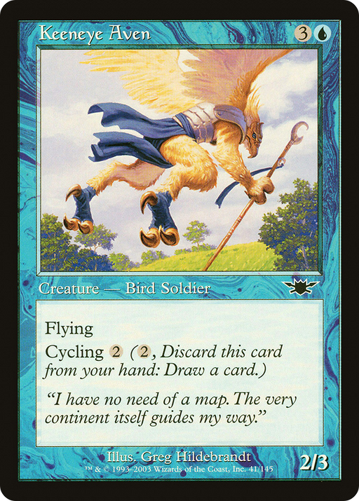 Keeneye Aven (LGN-041) [Legions] MTG Single Wizards of the Coast