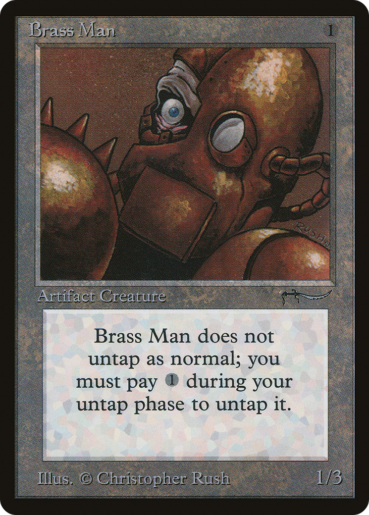 Brass Man (ARN-) [Oldschool] Arabian Nights MTG Single Wizards of the Coast