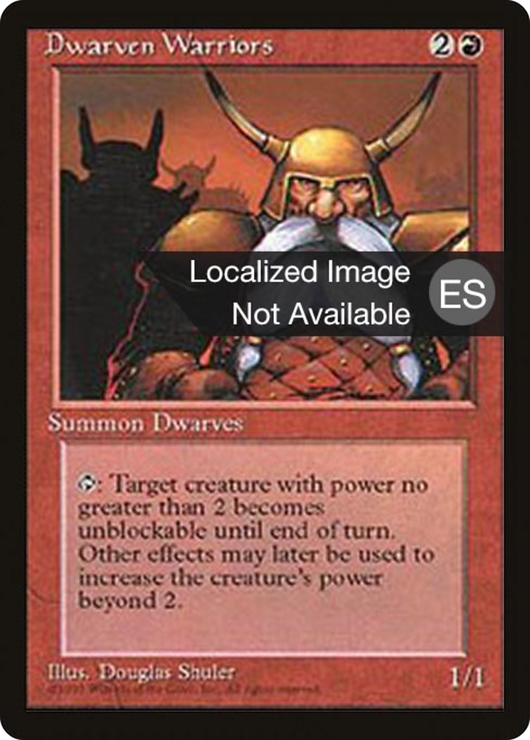 Dwarven Warriors (4BB-187) [Fourth Edition Foreign Black Border] MTG Single Wizards of the Coast