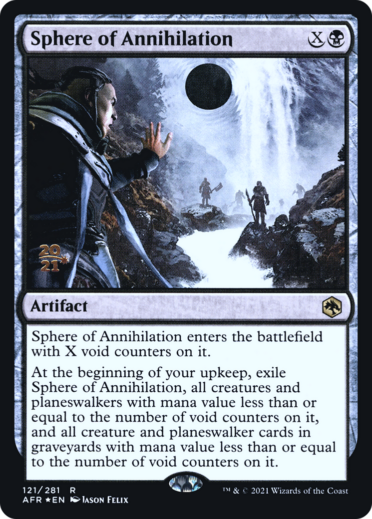 Sphere of Annihilation (PRE-121) [Adventures in the Forgotten Realms Promos] Foil MTG Single Wizards of the Coast