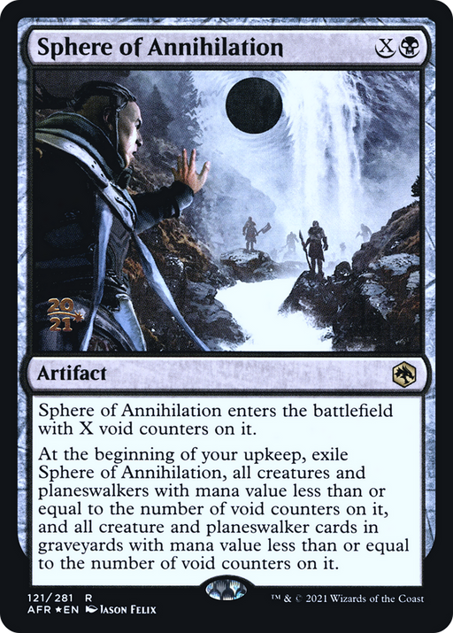 Sphere of Annihilation (PRE-121) [Adventures in the Forgotten Realms Promos] Foil MTG Single Wizards of the Coast
