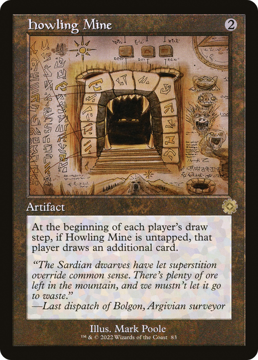 Howling Mine (Schematic) (BRR-083) [The Brothers' War Retro Artifacts] MTG Single Wizards of the Coast