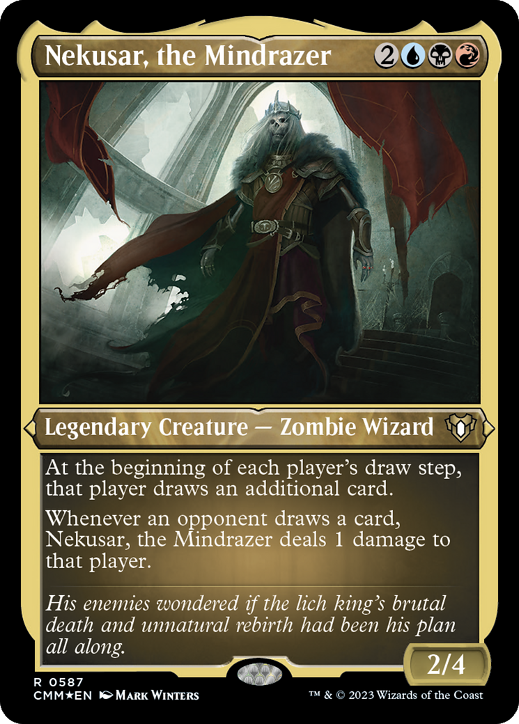 Nekusar, the Mindrazer (CMM-587) [Commander Masters] Etched Foil MTG Single Wizards of the Coast
