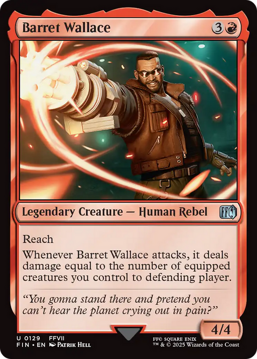 Barret Wallace (FIN-129) [FINAL FANTASY] Foil MTG Single Wizards of the Coast